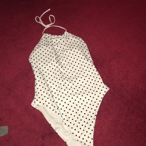 Poka dot swimsuit